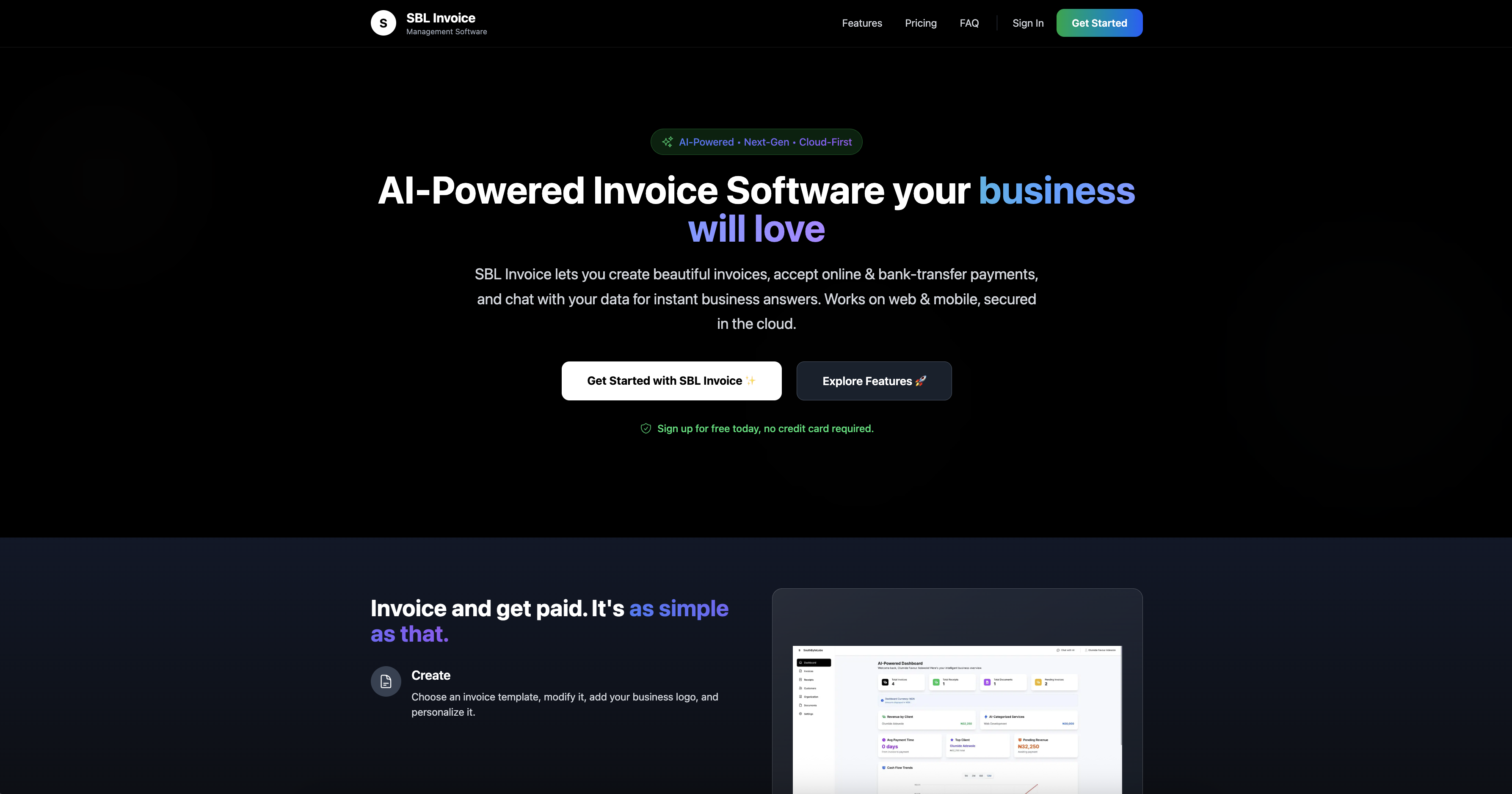 SBL Invoice